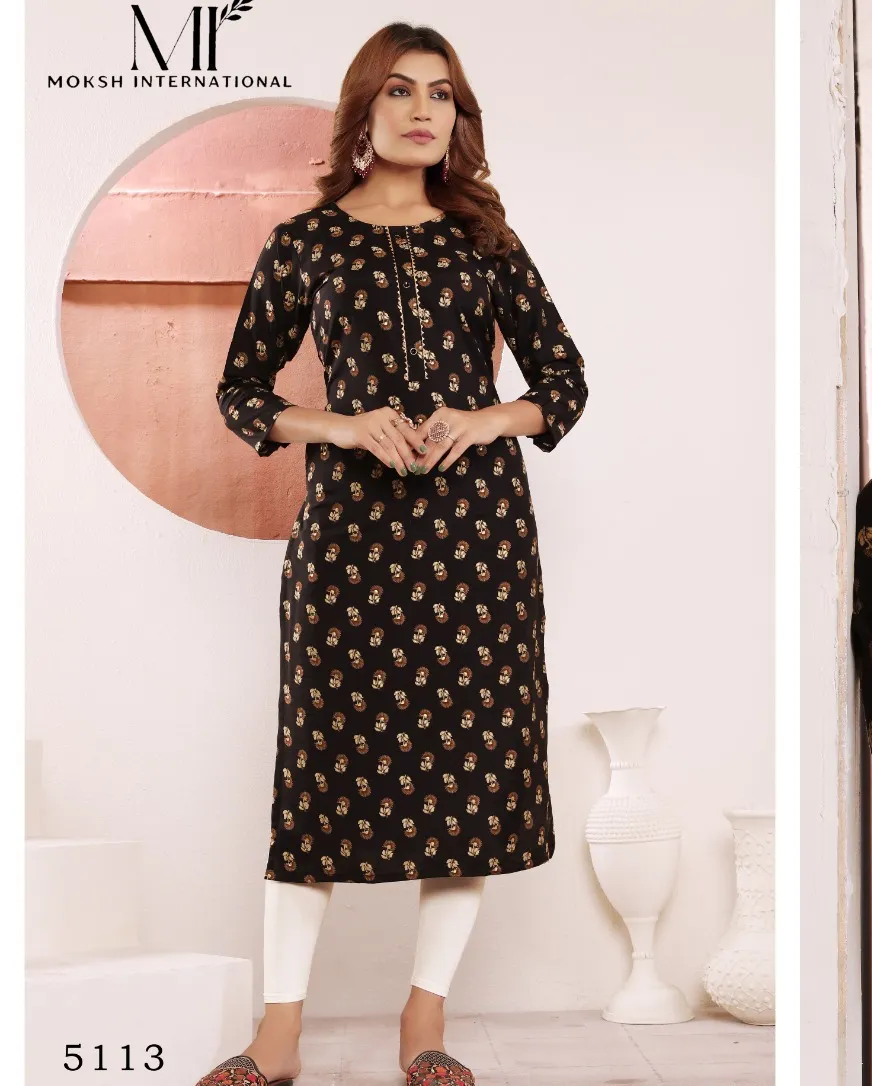 Moksh Star Vol 1 Viscose Printed Wholesale Kurti Collection