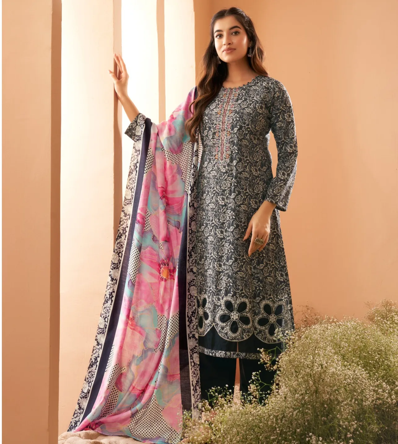 Mumtaz Suhana Viscose Muslin Digital Printed Wholesale Pakistani Salwar Suit Collection