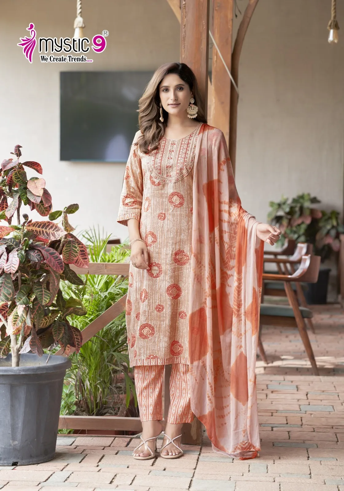 Mystic 9 Shagun Vol 11 Rayon Capsule Foil Print Wholesale Readymade Salwar Suit Collection - Image 3