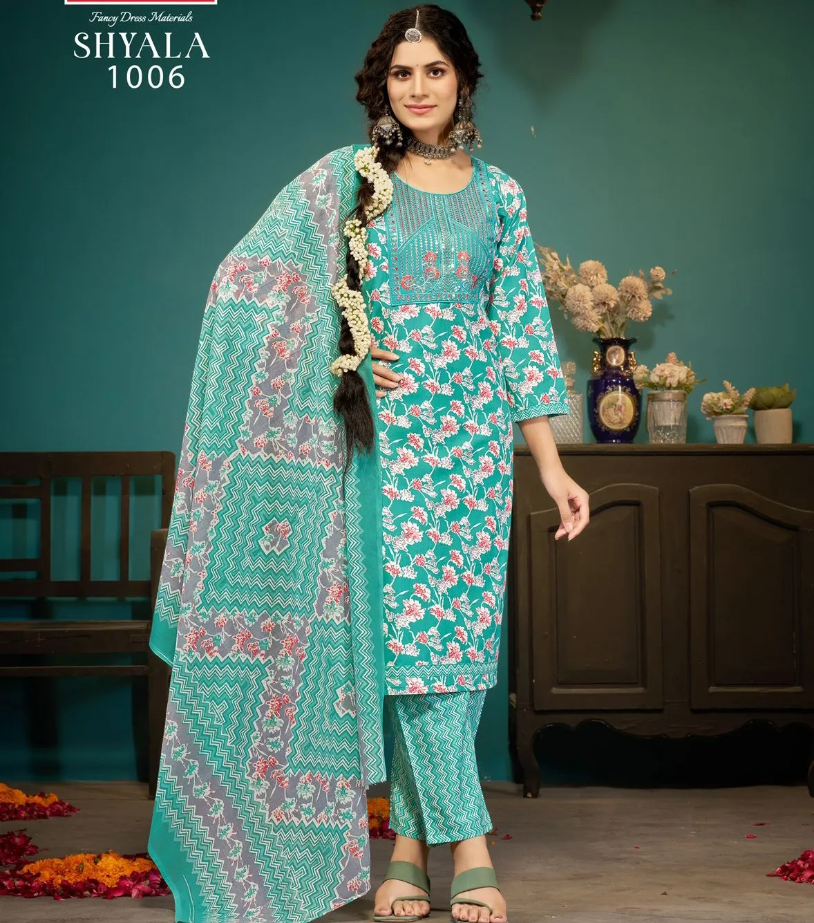 Navkar Shyala Vol 1 Malaysian Cottonc Wholesale Readymade Salwar Suit Collection