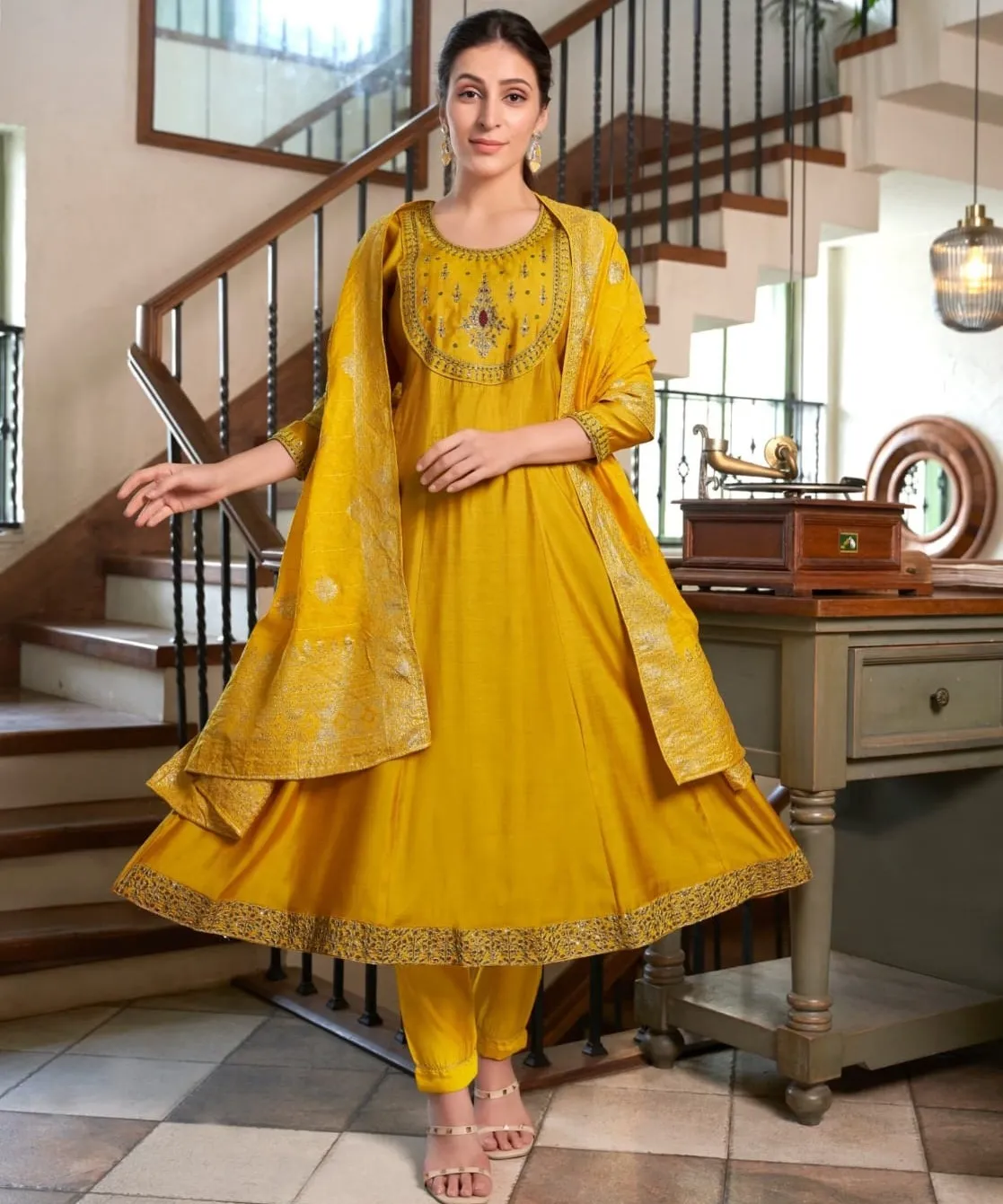 Ossm Sargam Viscos Roman Silk Wholesale Readymade Salwar Suit Collection