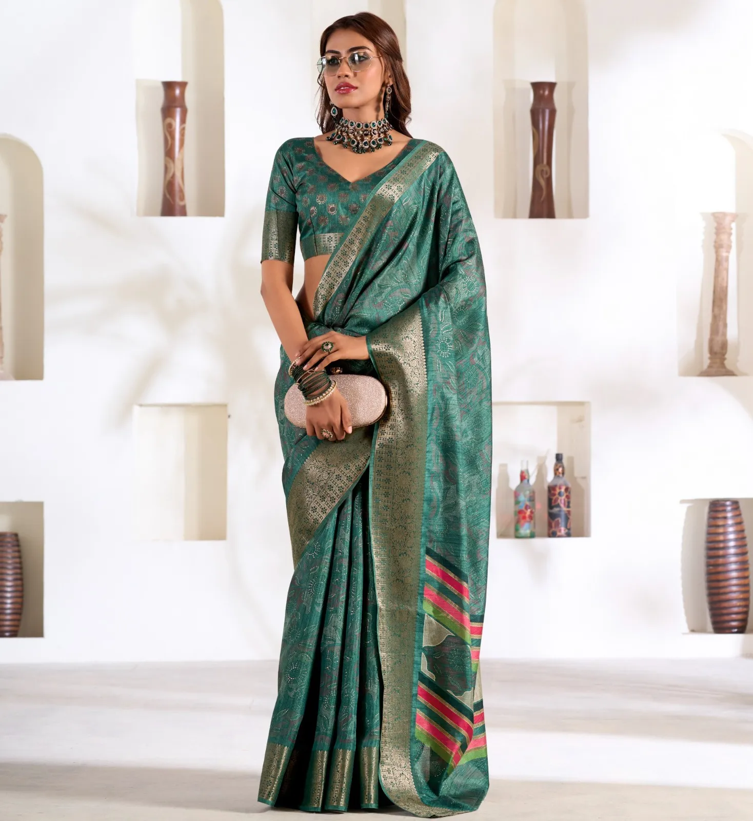 Rajpath Violet Silk Dola Silk Wholesale Fancy Sarees Collection