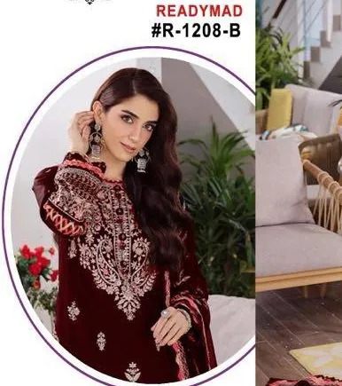 Ramsha R-1208 Nx Velvet Wholesale Pakistani Readymade Winter Collection