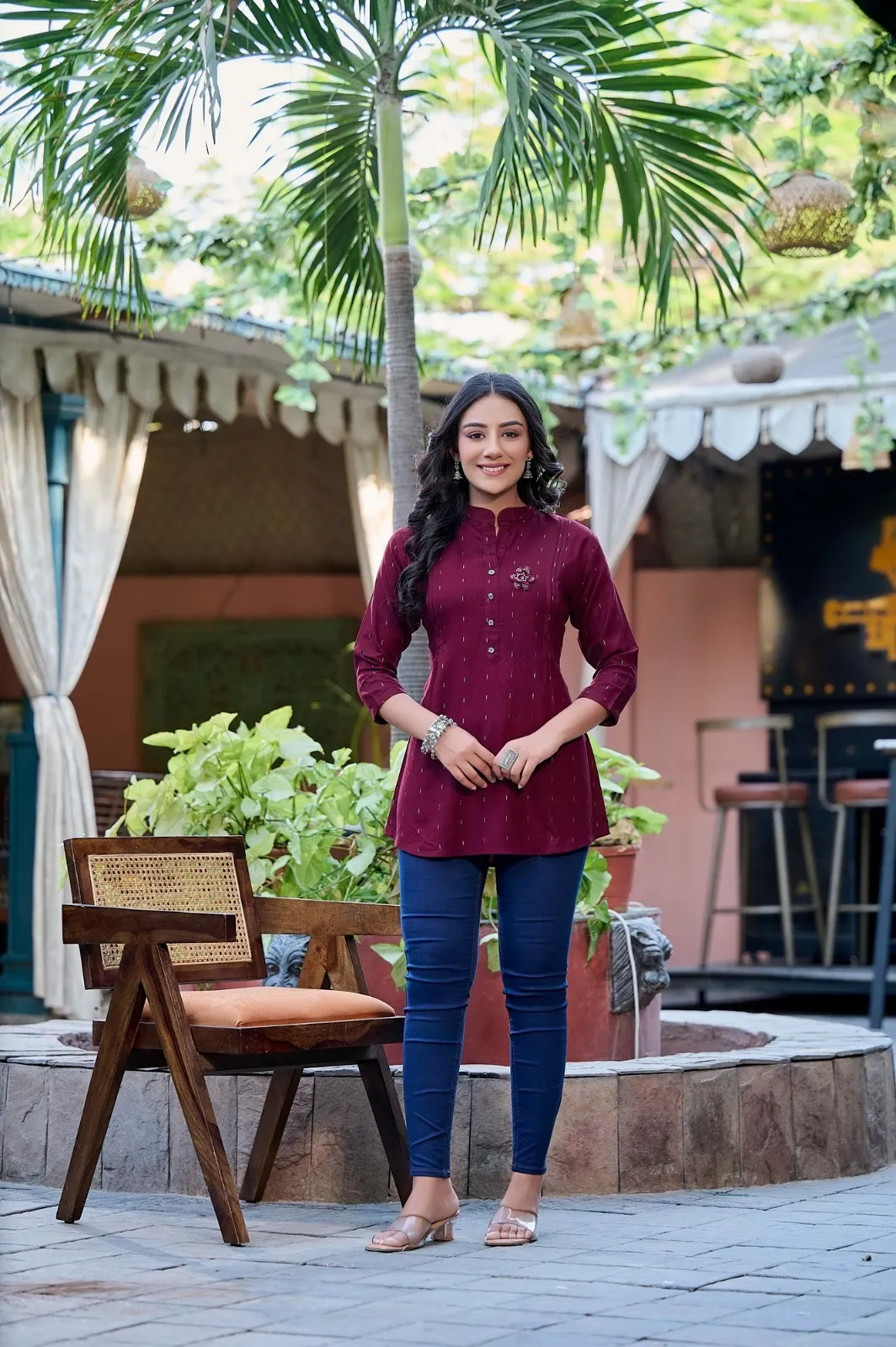 Rangmaya Cherry Rayon Wholesale Tunic Top Collection - Image 7