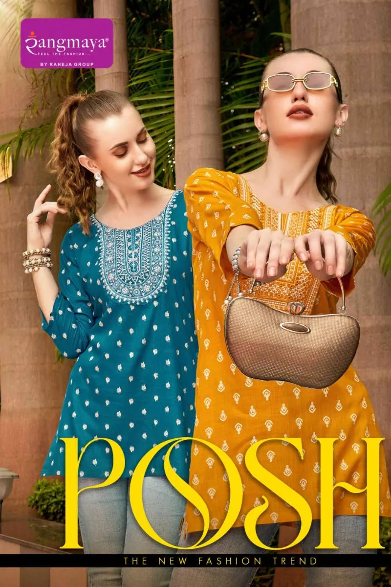 Rangmaya Posh Rayon Wholesale Designer Ladies Top Collection