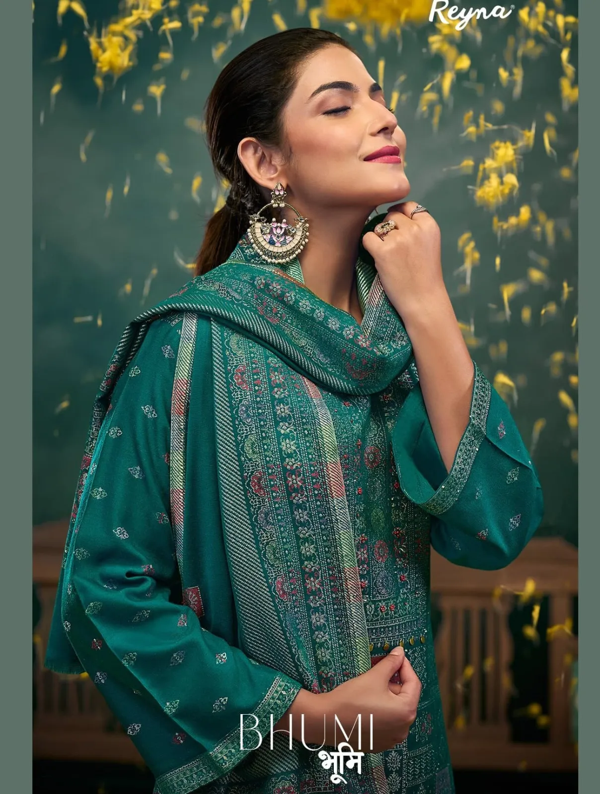 Reyna Bhumi Pure Pashmina Jacquard Wholesale Fancy Salwar Suit Collection