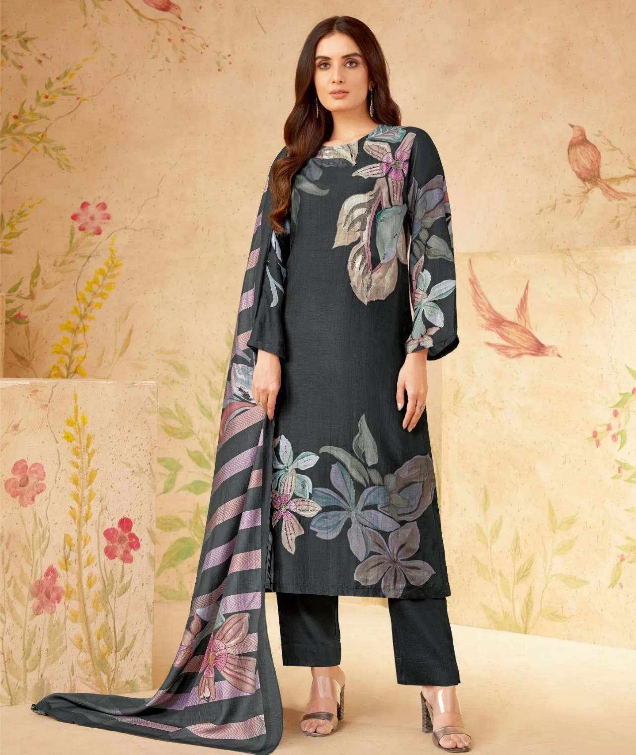 Sahiba Itrana Amira Muslin Silk Digital Print Wholesale Fancy Salwar Suit Collection