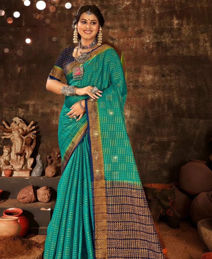 Saroj Nidhivan Jharkan Vol 1 Soft Crepe Silk Wholesale Fancy Sarees Collection