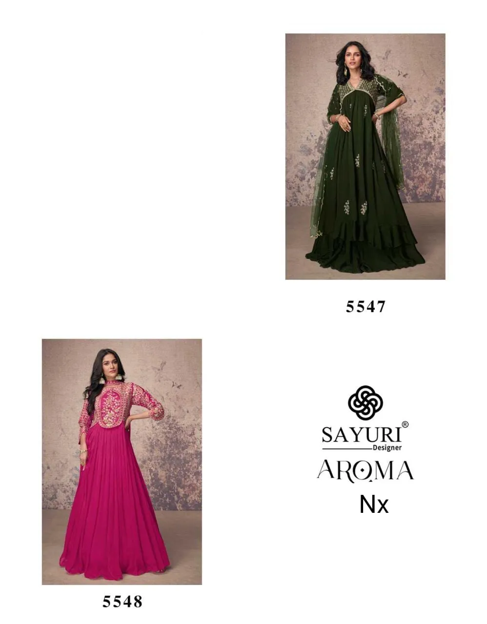 Sayuri Aroma Nx Chinon Silk Wholesale Designer Salwar Suit Collection - Image 3