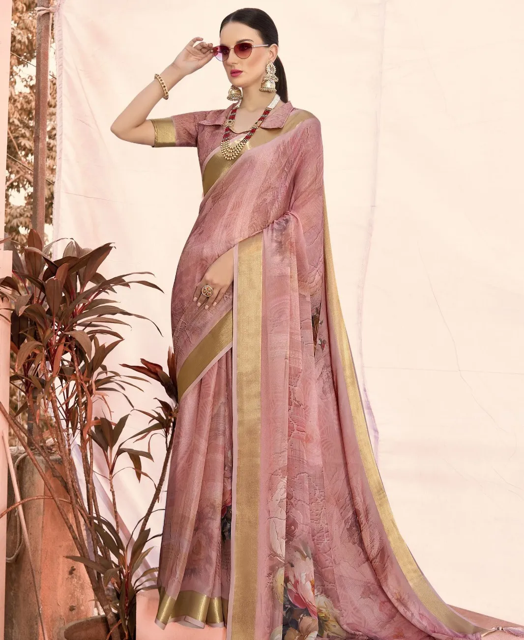 Shalu-06 Moss Georgette Wholesale Fancy Sarees Collection