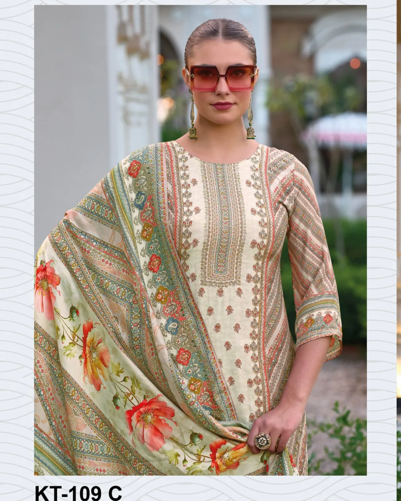 Shree Kt 109 Viscose Maslin Digital Printed Wholesale Pakistani Salwar Suit Collection