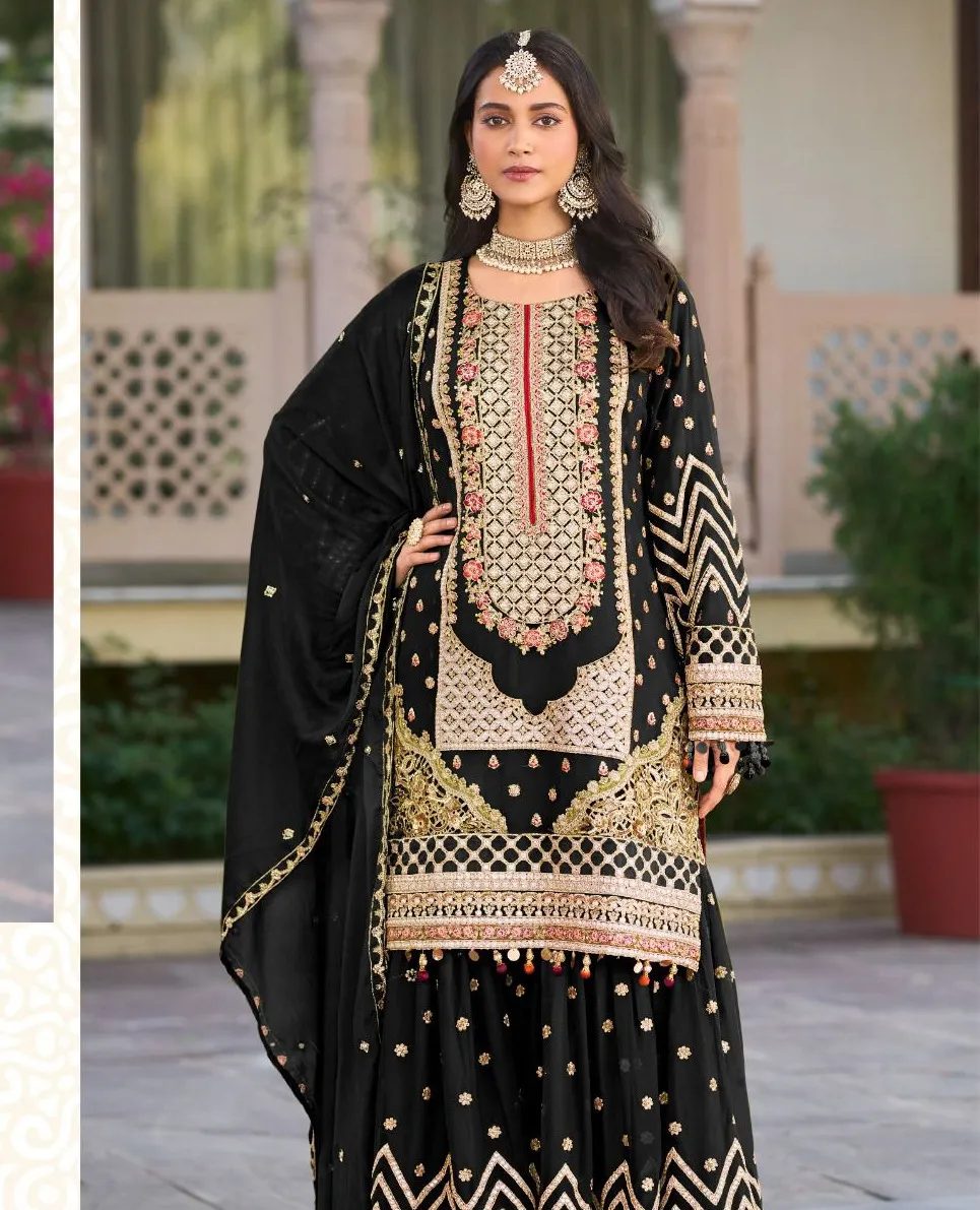 Shree R 1617 A To D Air Tex Chinon Wholesale Pakistani Readymade Salwar Suit Collection