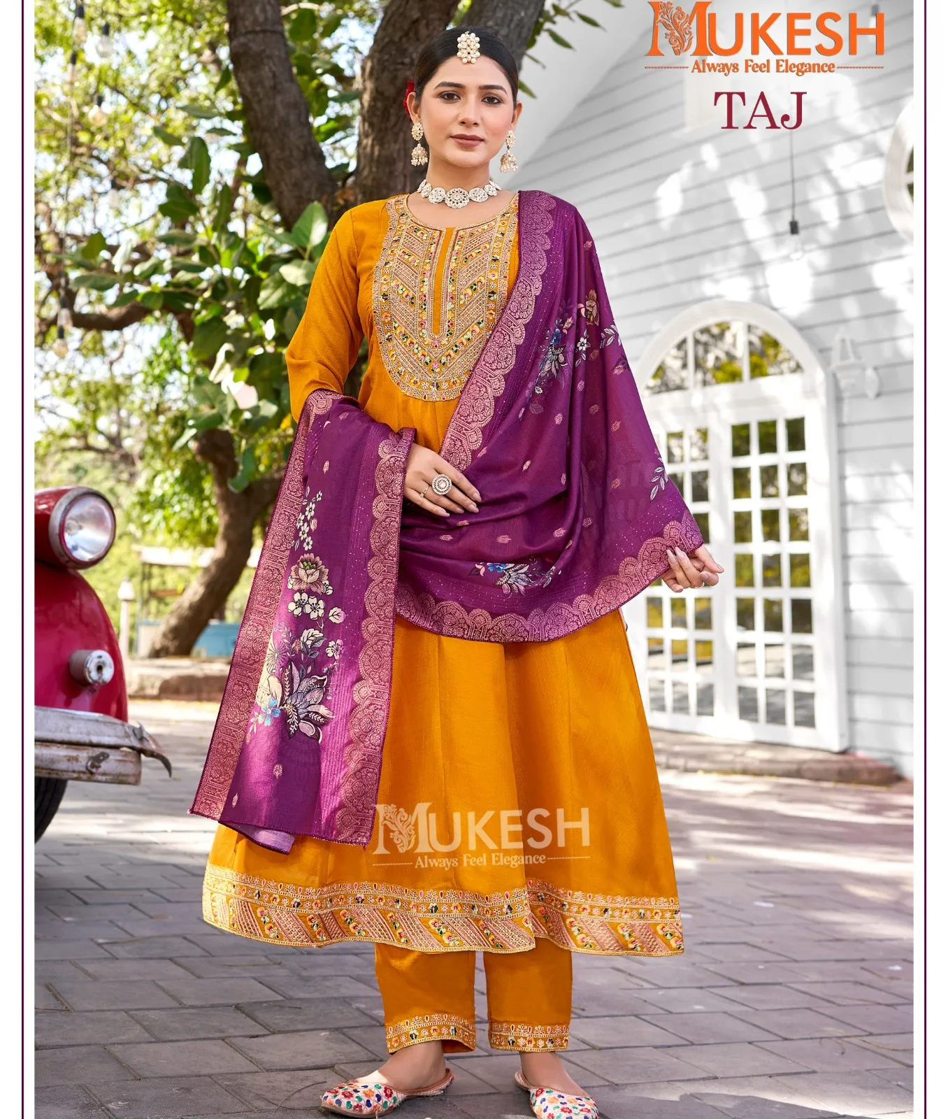 Taj Pure Viscose Vichitra Silk Wholesale Readymade Salwar Suit Collection