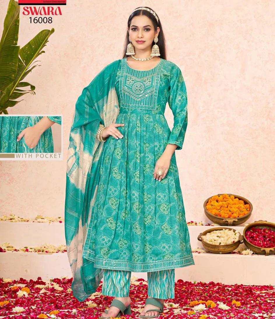 Taniksh Swara Vol 16 Capsule Rayon Wholesale Readymade Salwar Suit Collection