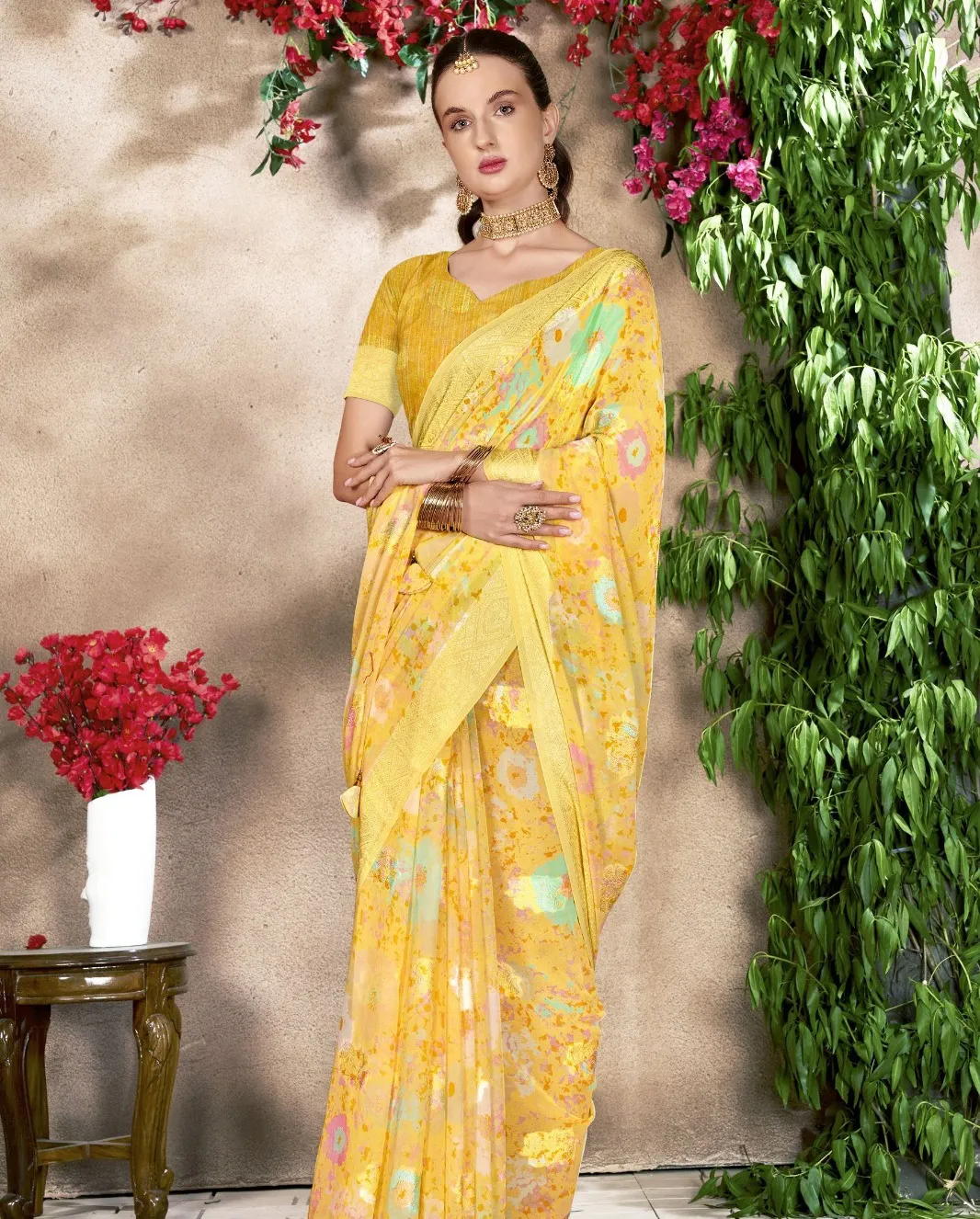 Vallabhi Prints Kanupriya-12 Georgette Wholesale Fancy Sarees Collection
