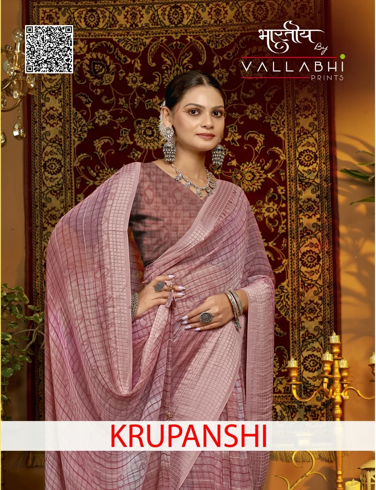 Vallabhi Prints Krupanshi Georgette Wholesale Fancy Sarees Collection