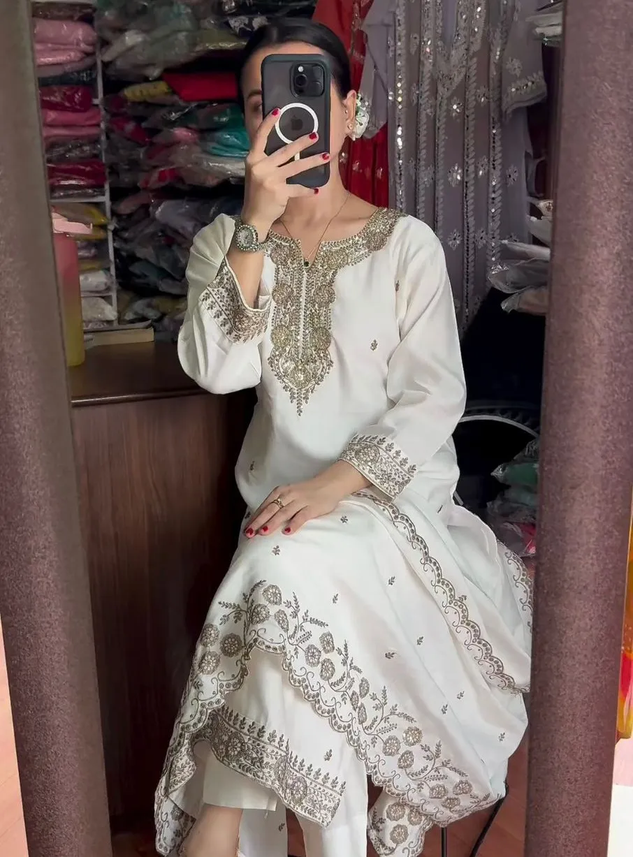 Vardan Ethnic SRK-5178 Pure Chinnon Silk Wholesale Readymade Salwar Suit Collection