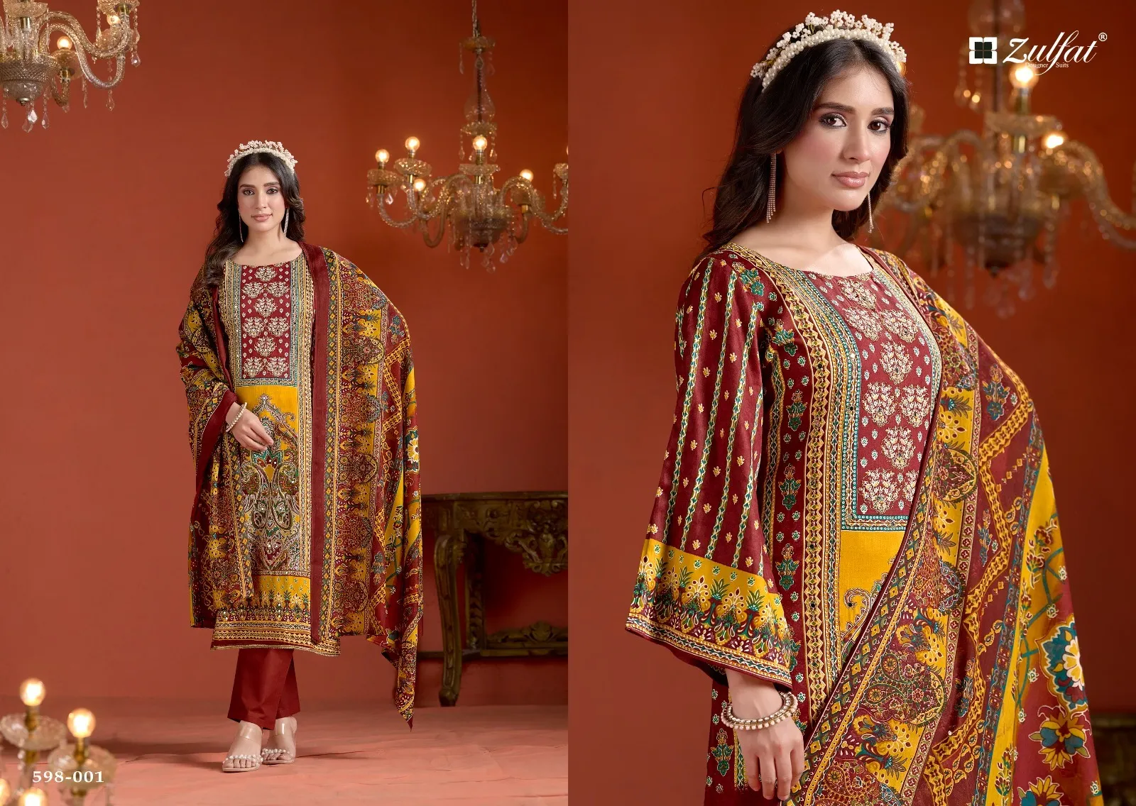 Zulfat Sajni Vol 2 Cotton Printed Wholesale Fancy Salwar Suit Collection — Wholesale Dress Material, Zulfat Designer wholesale from Surat - Gallery Image 3