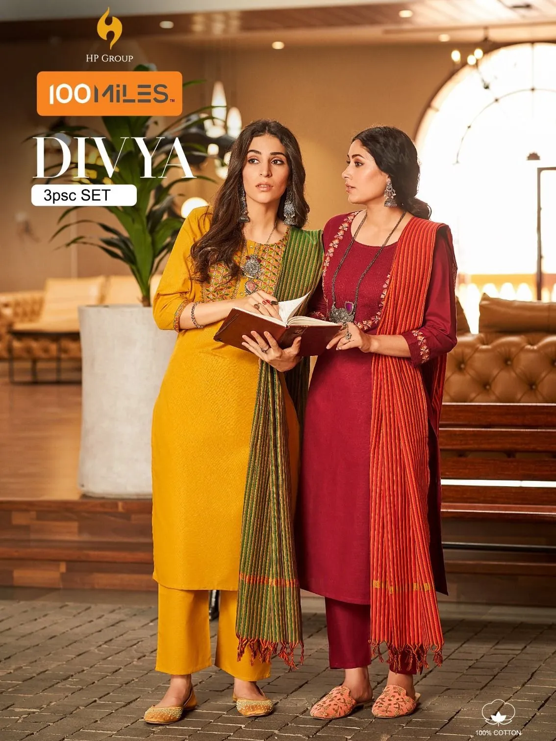 100 Miles Aarshi Cotton Wholesale Fancy Kurtis Collection