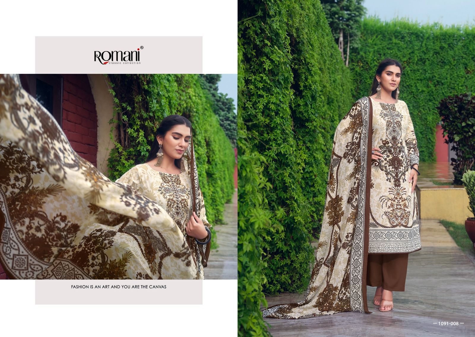Romani Aarzu Vol 8 Cotton Digital Printed Wholesale Pakistani Salwar Suit Catalog - Image 2