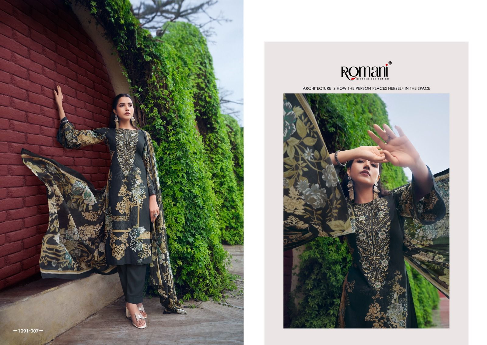 Romani Aarzu Vol 8 Cotton Digital Printed Wholesale Pakistani Salwar Suit Catalog - Image 4
