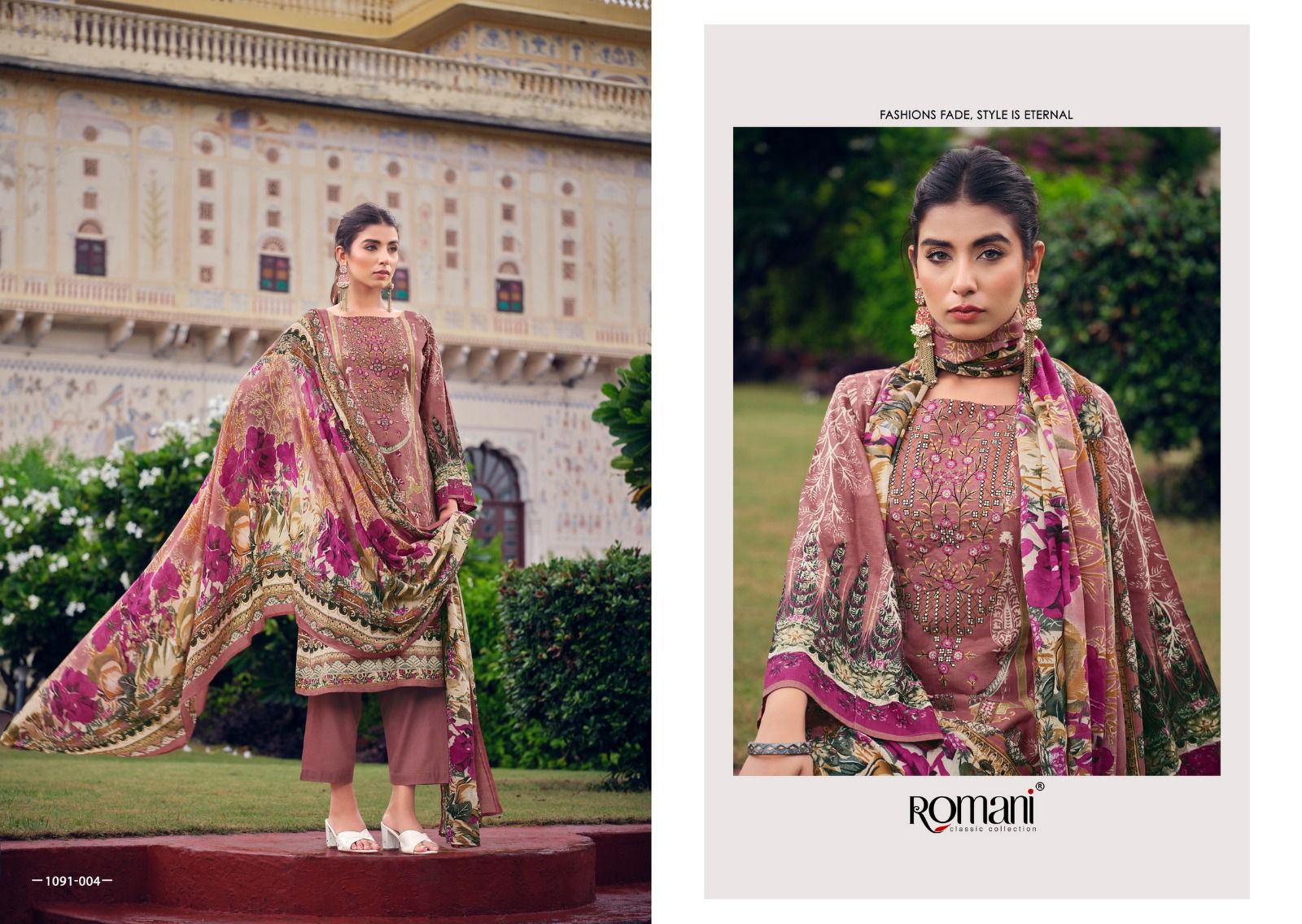 Romani Aarzu Vol 8 Cotton Digital Printed Wholesale Pakistani Salwar Suit Catalog - Image 6