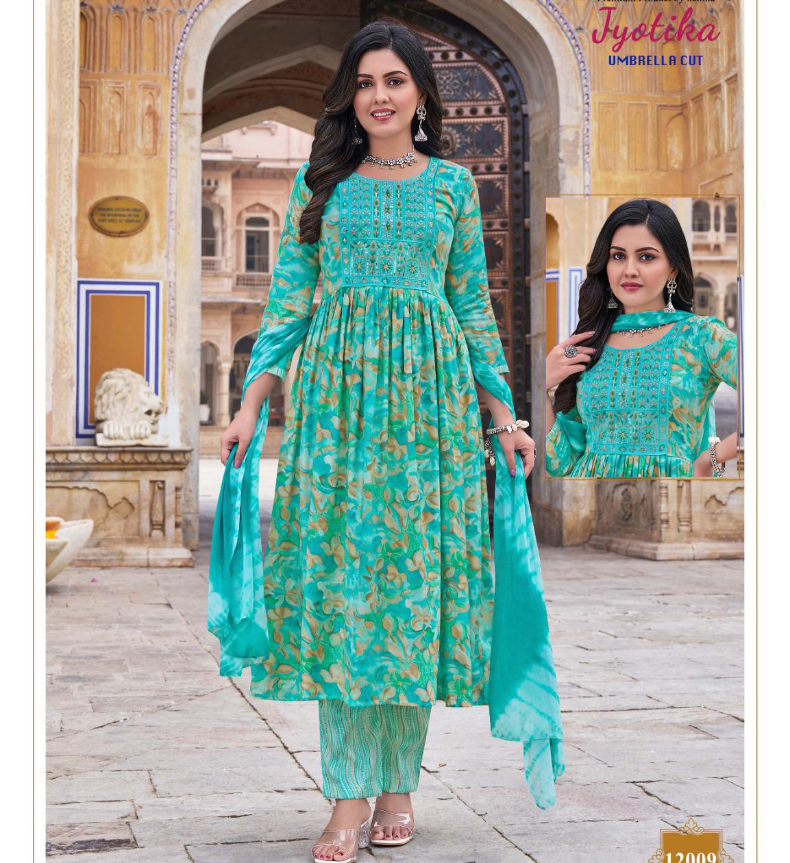 Kavya Jyotika Vol 12 Capsule Foil Print Wholesale Readymade Salwar Suit Catalog