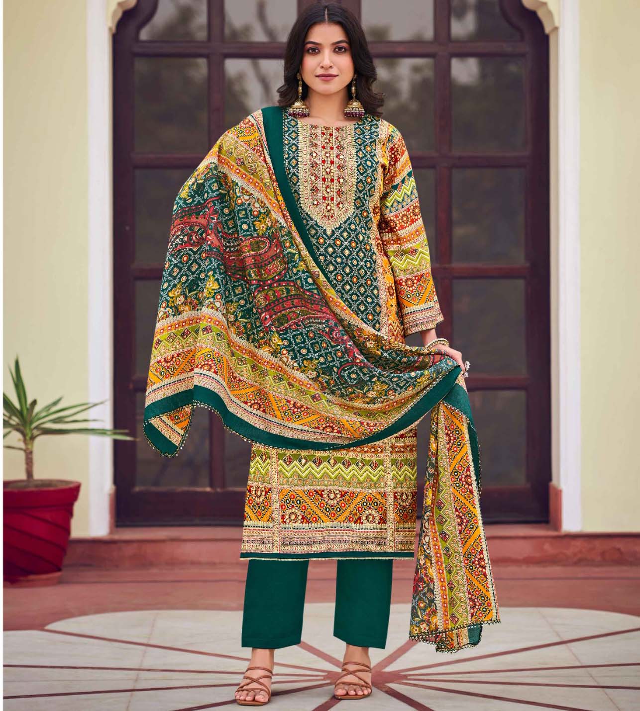 Belliza Nusrat Vol 3 Modal Digital Printed Wholesale Pakistani Dress Material Catalog