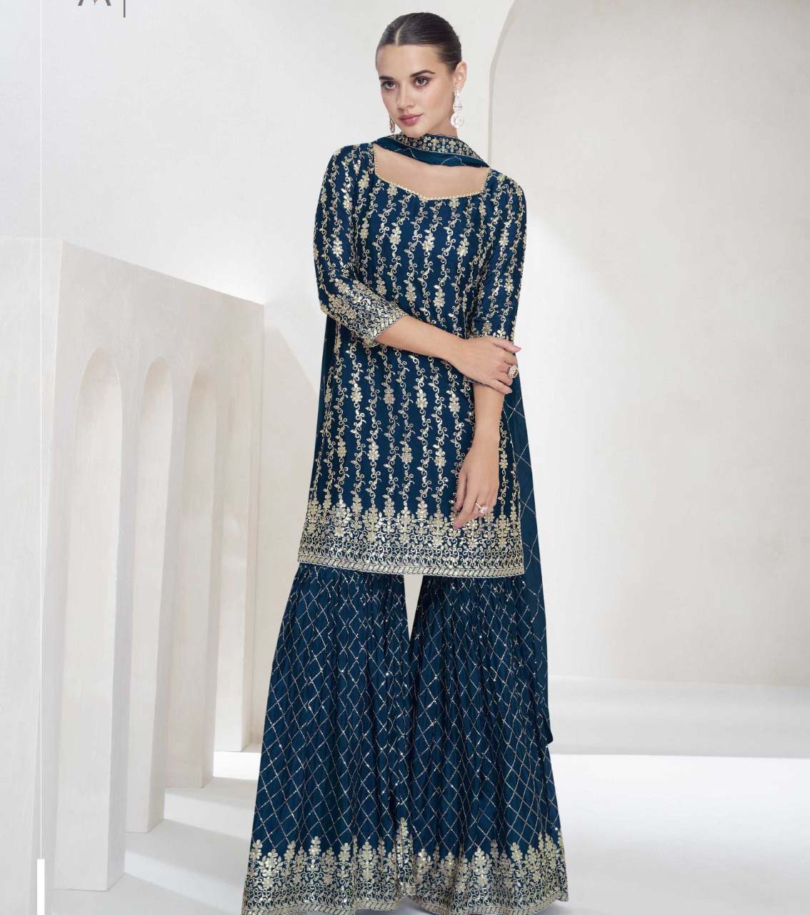 Aashirwad Vamika Chinon Wholesale Designer Salwar Suit Catalog