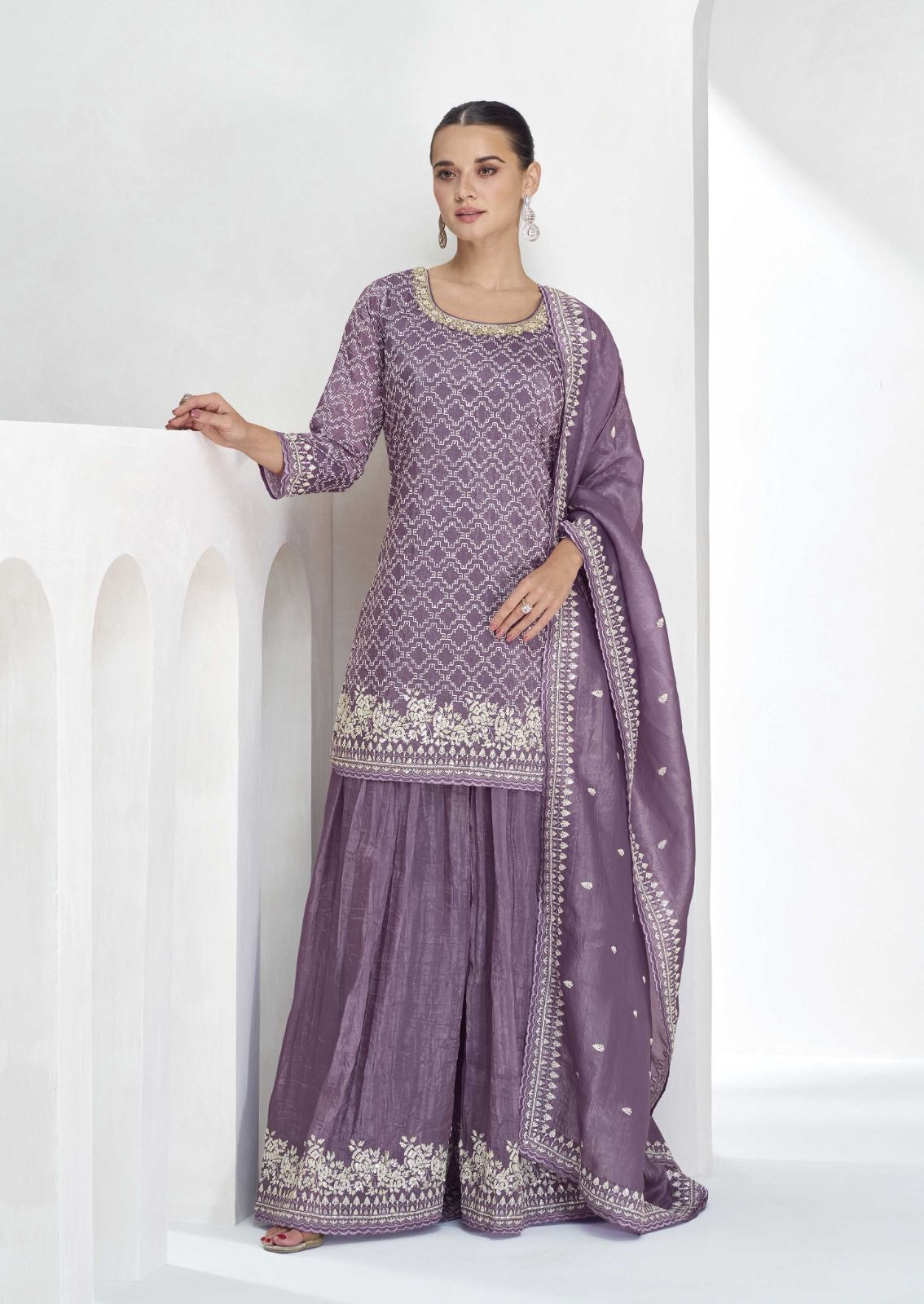 Aashirwad Vamika Chinon Wholesale Designer Salwar Suit Catalog - Image 2