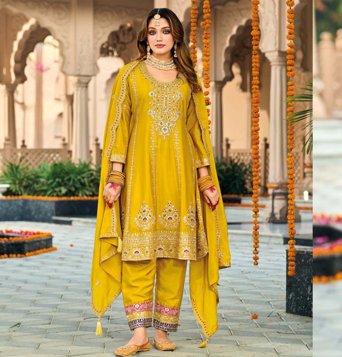 Eba Gazal Chinon Wholesale Readymade Salwar Suit Catalog