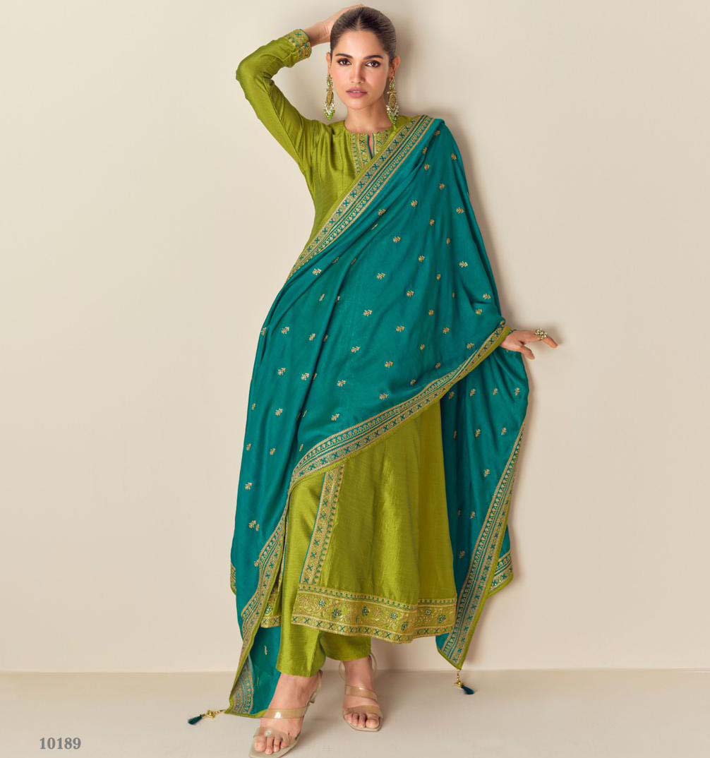 Aashirwad Azara Silk Wholesale Designer Salwar Suit Catalog