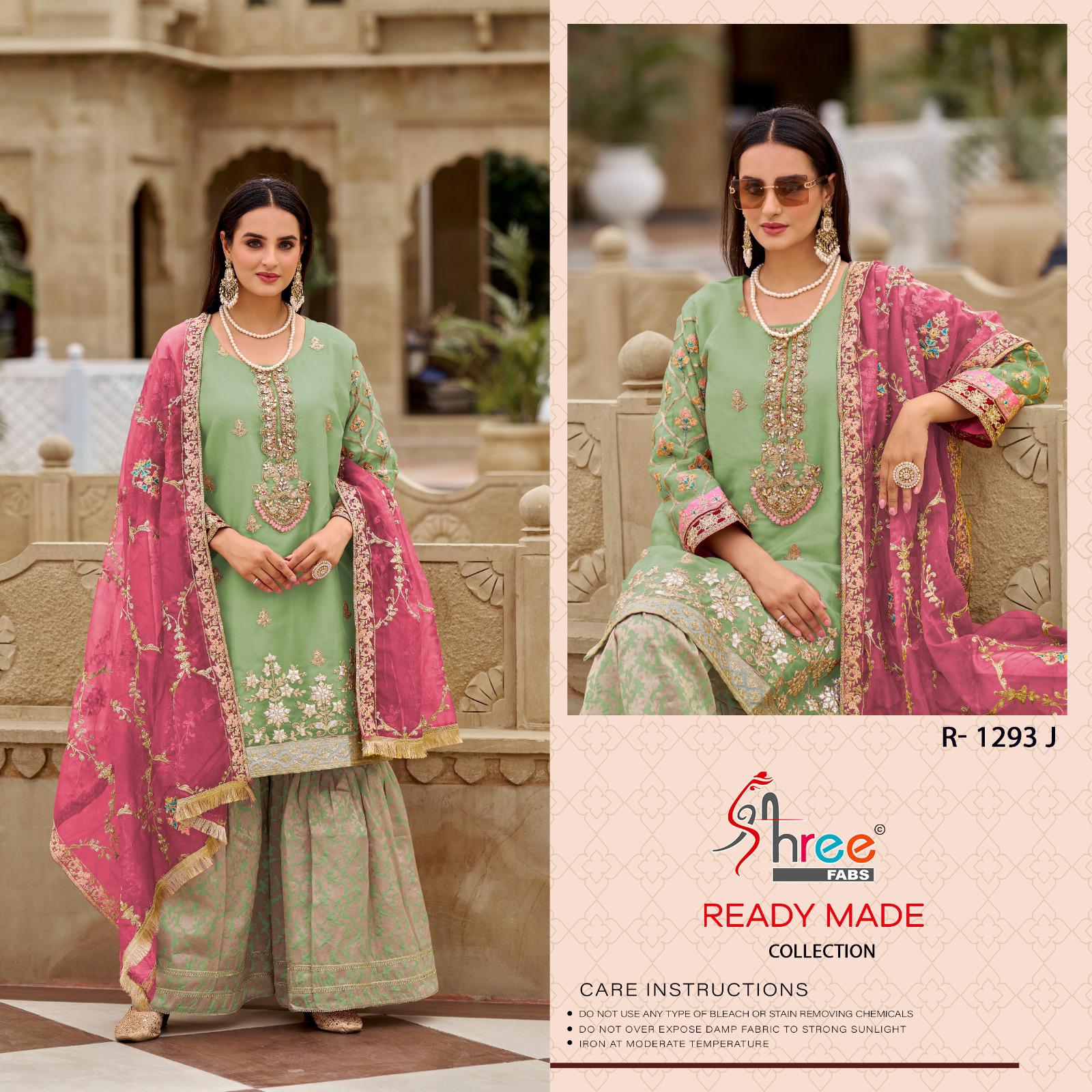 Shree R 1293 Silk Wholesale Pakistani Readymade Salwar Suit Catalog - Image 2