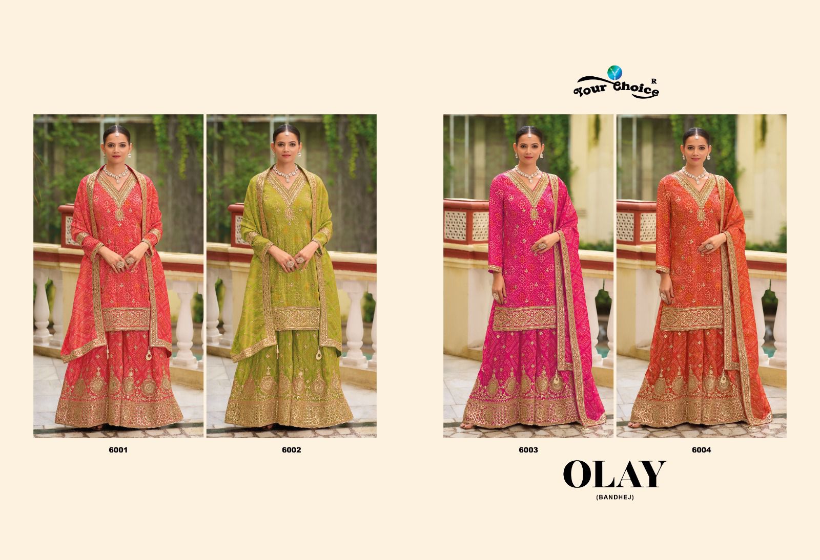 Your Choice Olay Chinon Wholesale Readymade Salwar Suit Catalog - Image 5