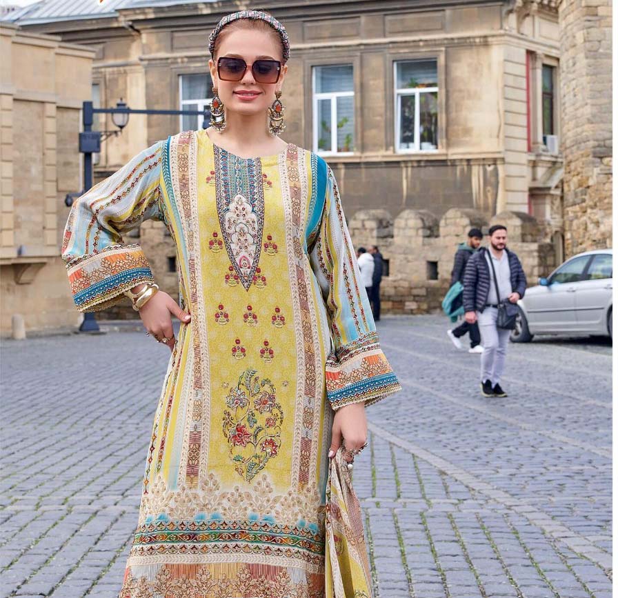 Fepic 1944 Pure Natural Crape Printed Wholesale Pakistani Salwar Suit Catalog