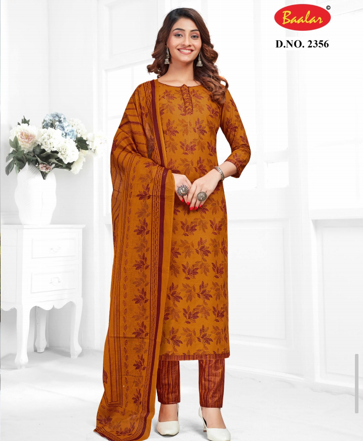 Baalar Zubeda Vol 23 Cotton Wholesale Fancy Dress Material Catalog