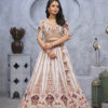 Bridal Light Purple Lehenga with Zari Paisley Embroidery
