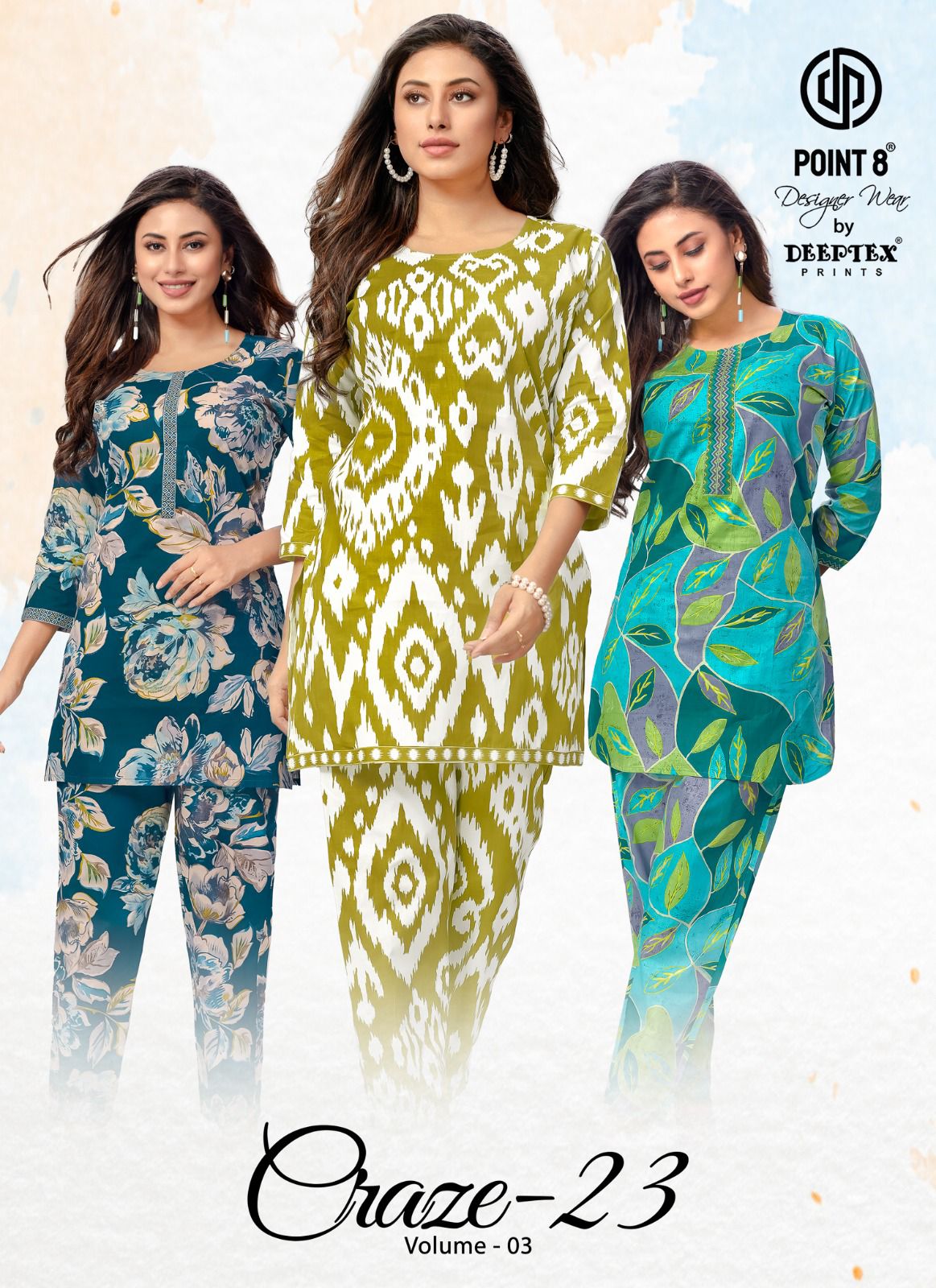 Deeptex Craze23 Vol-3 Cotton Print CO-Ord Set Collection