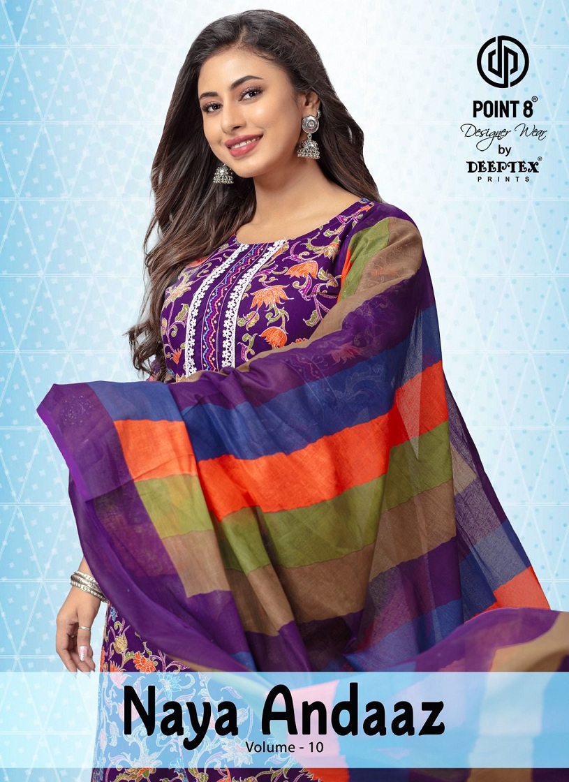 Deeptex Naya Andaaz Vol-10 Cotton Wholesale Readymade Salwar Suit Catalog