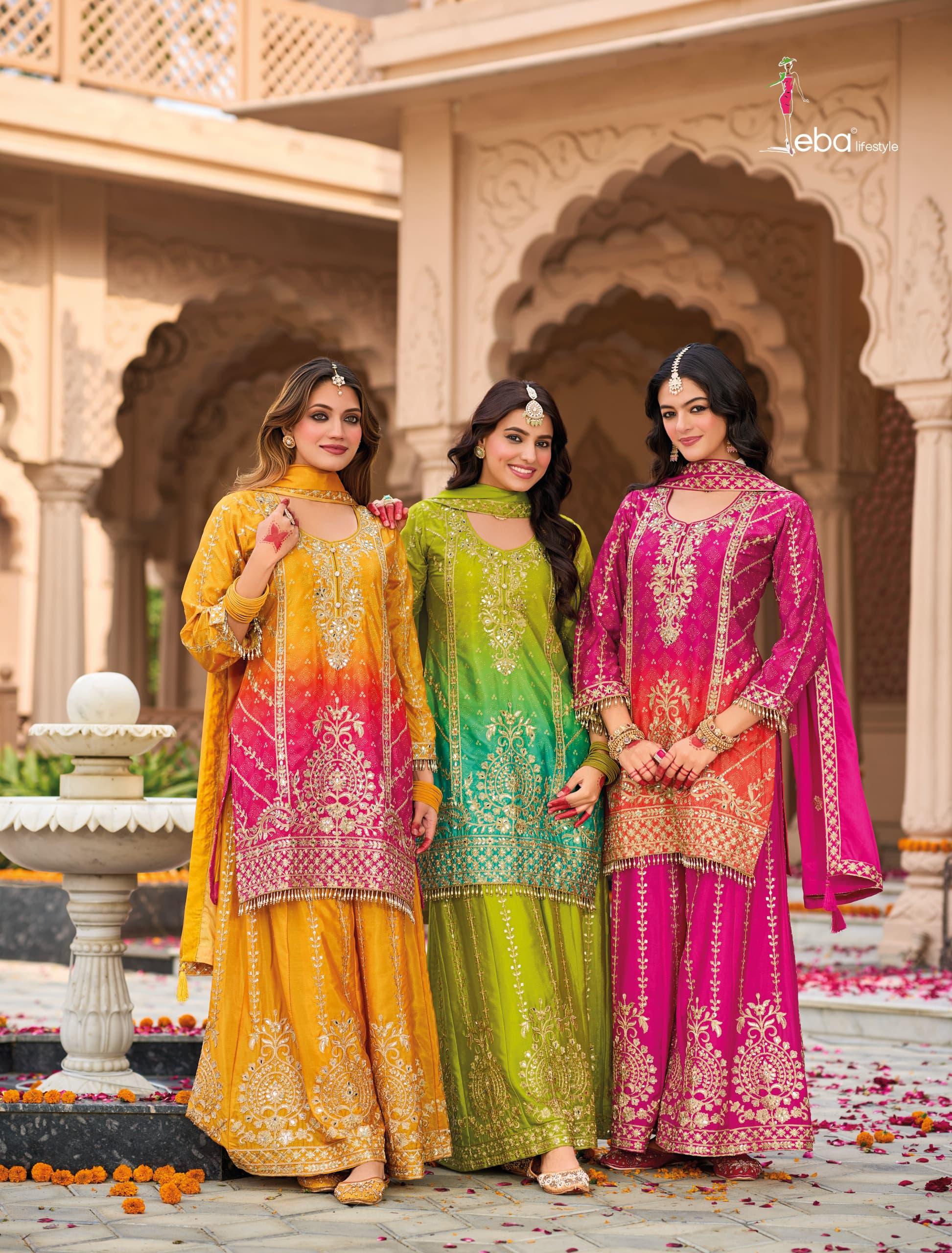 Eba Lifestyle Rangeen Wholesale Designer Sharara Salwar Suits