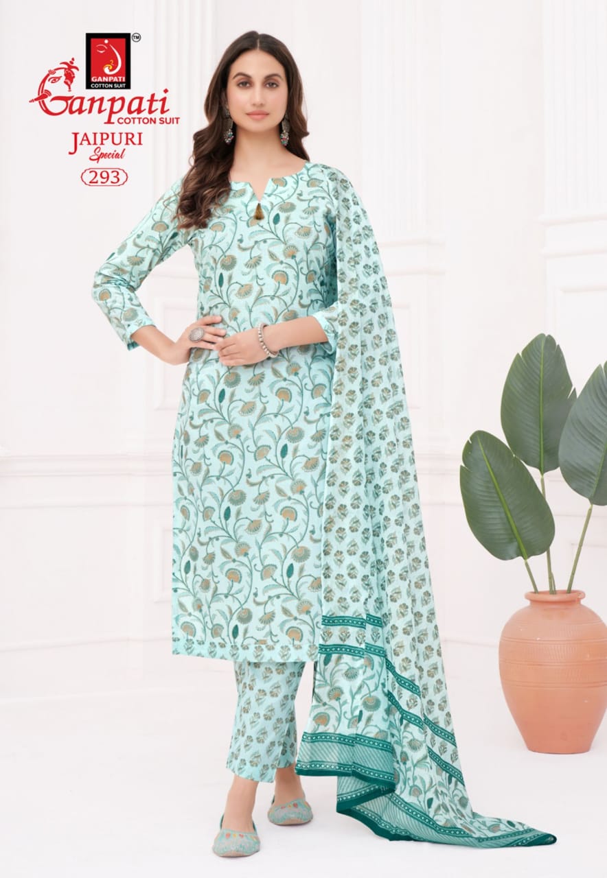 Ganpati Jaipuri Pant Vol-13 Cotton Wholesale Fancy Salwar Suit Catalog - Image 12