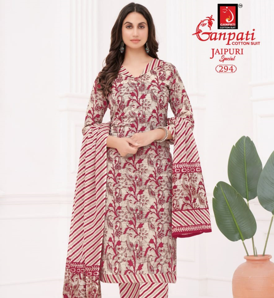 Ganpati Jaipuri Pant Vol-13 Cotton Wholesale Fancy Salwar Suit Catalog