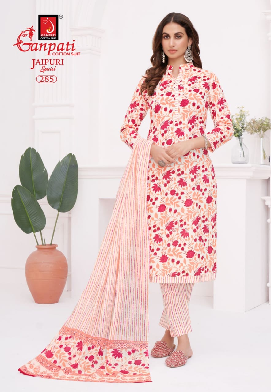 Ganpati Jaipuri Pant Vol-13 Cotton Wholesale Fancy Salwar Suit Catalog - Image 6