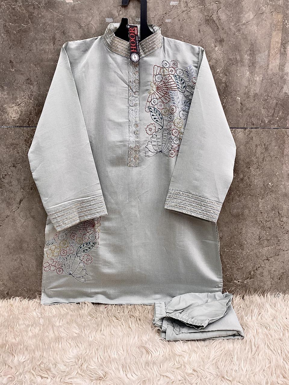 Hoor Tex HF-61 Pakistani Full-Stitched Wholesale Readymade Co-Ord Set - Image 2