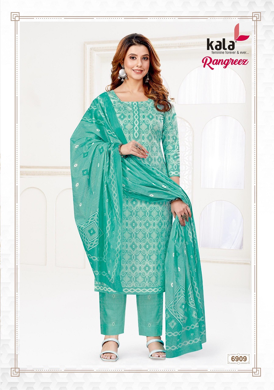 Kala Rangreez Vol-01 Cotton Wholesale Unstitched Dress Material Catalog - Image 11