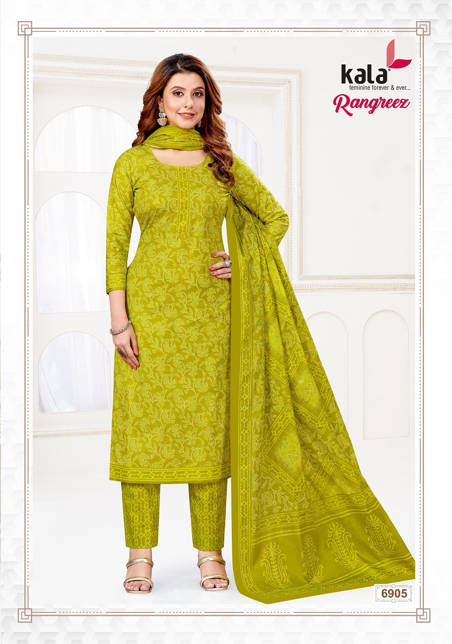 Kala Rangreez Vol-01 Cotton Wholesale Unstitched Dress Material Catalog - Image 4