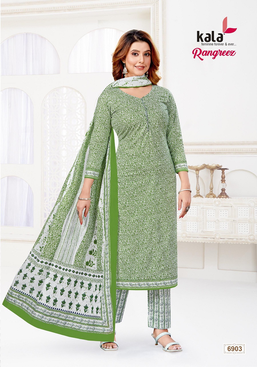 Kala Rangreez Vol-01 Cotton Wholesale Unstitched Dress Material Catalog - Image 6