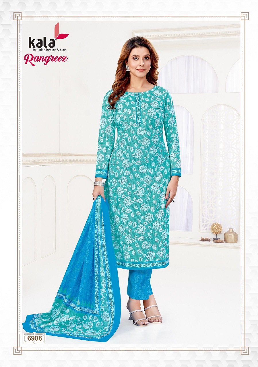 Kala Rangreez Vol-01 Cotton Wholesale Unstitched Dress Material Catalog - Image 8