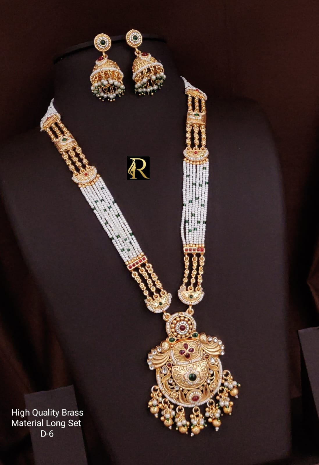 Kundan Stone Necklace Set (4)