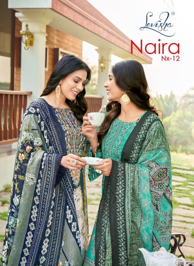 Levisha Naira Nx Vo-12 Premium Pakistani Cotton Dress Material (1)